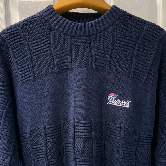 Vintage New England Patriots Antigua Sports Crewneck Sweater Made in USA Size XL - Picture 2 of 6
